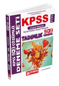 Teorem kpss genel kültür - genel yetenek  çözümlü 5 + 2 deneme Lisans adayları için  9786054338795